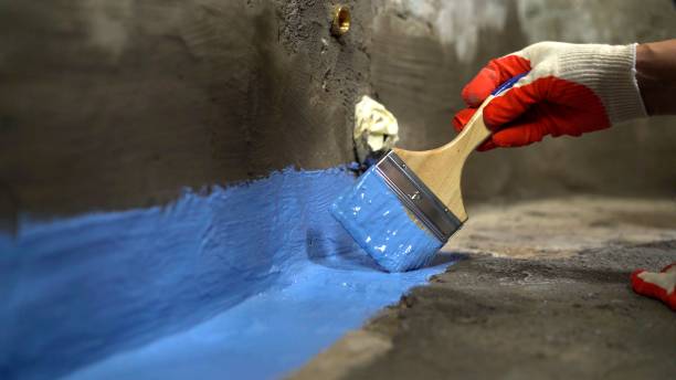 Commercial Basement Waterproofing project at a Sterling Heights, MI business property by SJ Waterproofing Pros